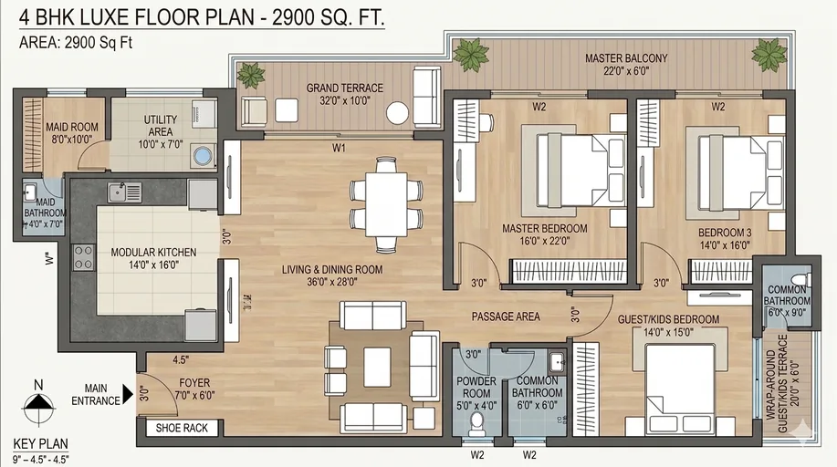 Godrej Vanantara Floor Plan