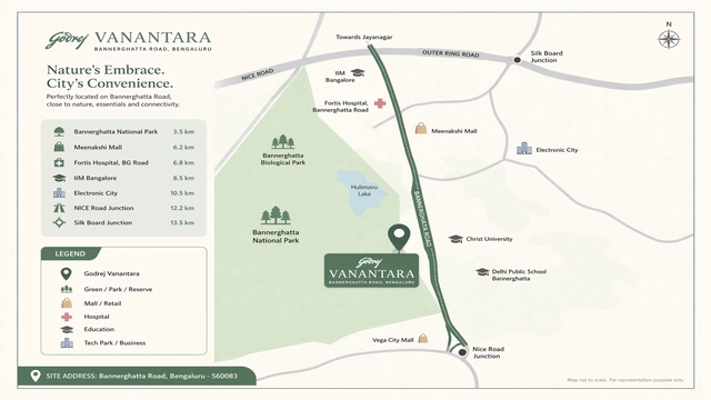 Godrej Vanantara Location Map